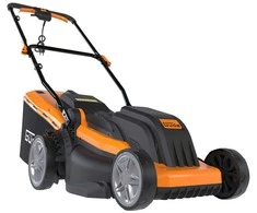 Elektrinė vejapjovė, 1600W, 38cm pjovimo plotis, su žolės surinkimu, reguliuojamas pjovimo aukštis, skirta namų sodui