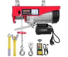 Elektrinis keltuvas 600kg, 12m, 220V, 1150W garažui, sandėliui, cechui. Elektrinė gervė, trosinis keltuvas.