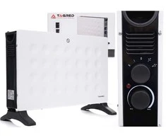 Elektrinis konvekcinis šildytuvas, 2000W, reguliuojamas termostatas, nešiojamas kambario šildytuvas, apsauga nuo užšalimo, namų ir biuro šildymas