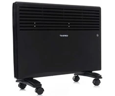 Elektrinis konvekcinis šildytuvas su termostatu, 1500W reguliuojamas šildytuvas, juodas sieninis šildytuvas, nešiojamas elektrinis šildytuvas