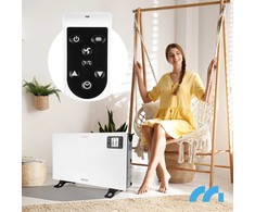 Elektrinis konvekcinis šildytuvas, su termostatu ir nuotoliniu valdymu, 2000W Turbo šildytuvas namams, greitai šildantis nešiojamas patalpų šildytuvas