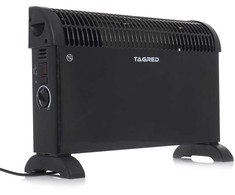 Elektrinis konvekcinis šildytuvas, su termostatu, turbo ventiliatoriumi, 2000W, juodas, nešiojamas patalpų šildytuvas, efektyvus kambario šildymas