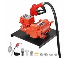 Elektrinis kuro perpylimo siurblys benzinui, dyzelinui, žibalui, biodyzelinui, etanoliui, didelio srauto siurblys su matuokliu ir automatiniu pistoletu, kuro pompa