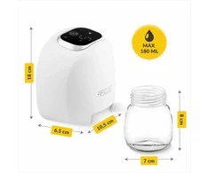 4Fizjo Elektrinis pientraukis, nešiojamas vieno elektrinio pientraukio aparatas patogiam žindymui, žemo triukšmo pientraukis, be BPA