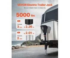 Elektrinis priekabos domkratas, 2267 kg, galingas domkratas RV priekabai ir kemperiui, tvirtas elektrinis domkratas