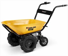 Elektrinis sodo karutis, sunkiasvoris statybinis karutis, 100L talpa, 260kg keliamoji galia, elektrinis savivartis vežimėlis