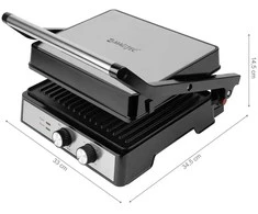 Elektrinis sulankstomas grilis, sveikam maistui, 2500W grilis, vidaus grilis, kontaktinis grilis