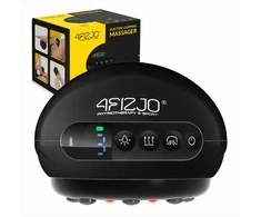 4Fizjo Elektrinis vakuuminis masažuoklis, odos stangrinimas, anticeliulitinis masažas, juodas grožio įrankis, kūno priežiūros prietaisas