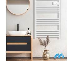 Elektrinis vonios kambario šildytuvas, montuojamas ant sienos, rankšluosčių džiovintuvas, su termostatu, 500W, programuojamas laikmatis, atitirpinimo režimas