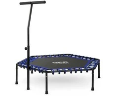 Fitneso batutas su rankena, 127 cm, šešiakampis batutas, namų fitneso batutas