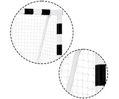Futbolo vartai 180x120x60 cm, su patvariu tinklu, lengvai surenkami futbolo vartai, lauko futbolo vartai