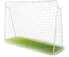 Futbolo vartai 245x155x80cm su taikinio kilimėliu, didelio dydžio, lauko futbolo vartai, vaikiški futbolo vartai