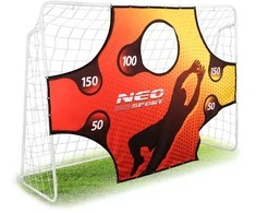 Futbolo vartai 245x155x80cm su taikinio kilimėliu, didelio dydžio, lauko futbolo vartai, vaikiški futbolo vartai