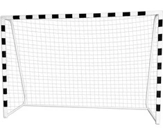 Futbolo vartai 300 x 200 cm, PRO, balti ir juodi, laisvalaikiui, sodui, nešiojami, mini futbolo vartai