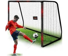Futbolo vartai 3.00 x 2.00 x 1.20 metrų, su patvariu tinklu, lengvai surenkami, futbolo vartai, lauko futbolo vartai