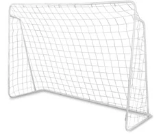 Futbolo vartai 300x200x120cm, futbolo vartai lauke, dideli futbolo vartai, plieno rėmo vartai, sodo futbolo tinklas
