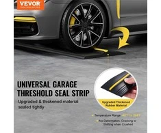 Garažo vartų slenksčio sandarinimo juosta, grindų apsauga nuo oro sąlygų, 3.05 m juoda PVC juosta, garažo grindų sandariklis, slenksčio izoliacija, apatinė juosta, vandens barjeras