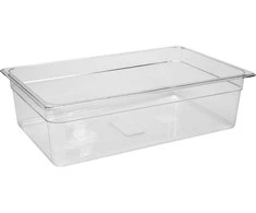 Toya Sa Poland Gastronominė maisto talpa GN 1/1, 150 mm gylio, skaidraus polikarbonato