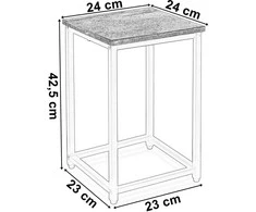 Gėlių stovas 40 cm, baltas rėmas, augalų lentyna, stabilus, reguliuojamas, gėlių laikiklis, vazonų stovas, daugiaaukštis