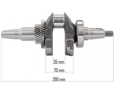 Generatoriaus alkūninis velenas PM-AGR-6500/7500, suderinamas su GX390 varikliu, generatoriaus atsarginės dalys, elektros generatoriaus alkūninis velenas