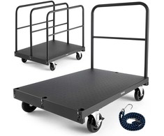 Gipso kartono plokščių vežimėlis, sunkiasvoris plokščių vežimėlis, 816 kg talpos, plieno plokščių vežimėlis, sandėlio vežimėlis, statybvietės vežimėlis