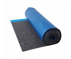Grindų paklotas garso izoliacijai ir drėgmės barjerui, 3 mm storio perdirbto pluošto paminkštinimas, 9.3 m² ritinys, universalus grindų pagrindas, laminato paklotas