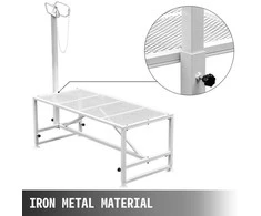 Gyvulių kirpimo stovas, reguliuojamas ožkų stovas, avių kirpimo stovas, metaliniai gyvulių vartai, ūkio gyvūnų priežiūros stovas