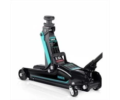 Hidraulinis automobilinis domkratas, žemo profilio, 2.5 tonos keliamosios galios, lengviesiems automobiliams ir lengvosioms komercinėms transporto priemonėms, garažo įranga, dirbtuvių įrankis