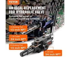 Hidraulinis krypties valdymo vožtuvas, 1 ritė, 95 litrai/min, 25 MPa, rąstų skaldytuvo vožtuvas