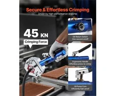 Hidraulinis žarnų užspaudimo įrankis, oro kondicionieriaus žarnų presavimo rinkinys su 7 štampais automobilių remontui, rankinis hidraulinis presas, kondicionavimo sistemų remonto įranga
