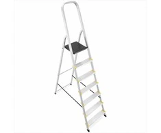 HIGHER Aliuminio pakopinės kopėčios, profesionalios, 7 pakopų, buitinės kopėčios, pramoninės kopėčios