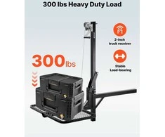 Hitch Deer Kablio keltuvas elniams, žvėrių kėlimo sistema sunkvežimiams, 136 kg talpa, pasukamas žvėrių keltuvas, sulankstoma platforma, didelio našumo elnių keltuvas