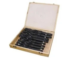 HSS grąžtų rinkinys, 24-44mm skylių pjovimo rinkinys, didelio skersmens grąžtai medienai ir metalui, MK3 ir MK4 kotai