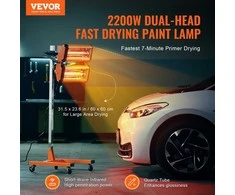 Infraraudonųjų spindulių dažų kietinimo lempa, 2200W automobilių kėbulų dažų džiovintuvas, reguliuojamas aukštis ir laikmatis, skirta automobiliams, baldams ir menui