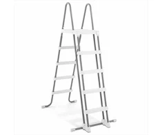 Intex Baseino kopėčios 132 cm, metalinio rėmo baseino laipteliai, 5 laiptelių baseino kopėčios, sodo baseino priedai