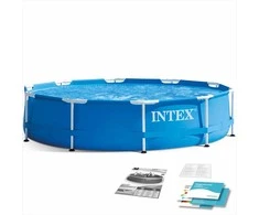 Intex Karkasinis sodo baseinas, 305 x 76 cm, apvalus šeimos baseinas, lengvas surinkimas, didelės talpos baseinas