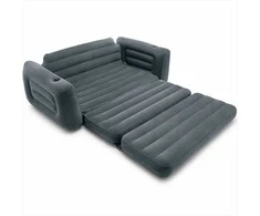 Intex Pripučiama sofa-lova, 2-in-1 konvertuojama kušetė, patogi veliūrinė oro sofa, svečių lova, nešiojama sofa svetainei