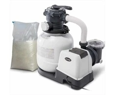 Intex Smėlio filtro siurblys, 7900 l/h baseinams, su 25 kg smėlio, efektyvi vandens filtravimo sistema