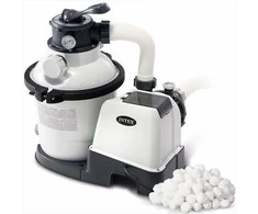 Intex Smėlio filtro siurblys, baseinams, didelis srautas, su filtravimo rutuliukais, 5700 litrų per valandą