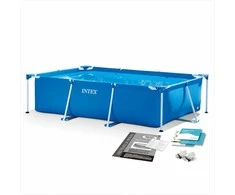 Intex Stačiakampis sodo baseinas, karkasinis baseinas, lengvas surinkimas, 1662 litrai, šeimos baseinas, vasaros baseinas
