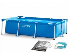 Intex Stačiakampis sodo baseinas, lengvas surinkimas, 3834 litrų talpa, šeimos kiemo baseinas, vasaros lauko baseinas