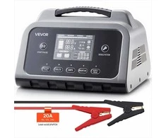 Išmanusis akumuliatorių įkroviklis 20A 6V 12V 24V, LCD ekranas, desulfatorius, palaikomojo įkrovimo funkcija, Ličio LiFePO4 ir švino rūgšties baterijų pakrovėjas automobiliams ir valtims