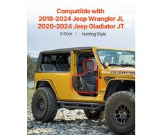 Jeep vamzdinės durys, 2 durų Wrangler JL vamzdinės durys, bekelės durys Jeep, sunkiosios Jeep durys, atviro oro Jeep priedai