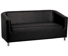 Juoda laukiamojo sofa, modernus priėmimo sėdėjimas, patvari dirbtinės odos sofa laukiamiesiems, 3 vietų priėmimo sofa