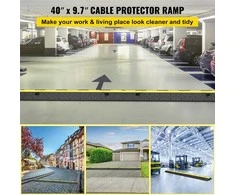 Kabelių apsaugos rampos, 5 vnt., 2 kanalų, 101 cm, Guma ir PVC