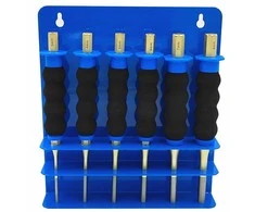 Kaiščių perforatorių rinkinys, su rankenomis, 6 dalių metalo apdirbimo įrankių rinkinys, 3-8 mm plieniniai perforatoriai amatams ir remontui