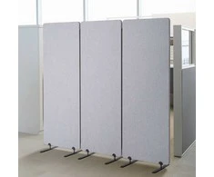 Kambario pertvara 3 sekcijos garso izoliacija PET poliesteris, privatumo ekranas šviesiai pilkas, nešiojama pertvaros siena, triukšmo mažinimo kambario pertvara