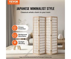 Kambario pertvara, 4 dalių japoniška sulankstoma širma privatumui, nešiojama pertvara namams, biurui, restoranui, natūralaus medžio rėmas, dekoratyvinė sienelė