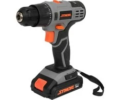 Kampinis šlifuoklis ir gręžtuvas-suktuvas 20V, 125mm diskas, 26Nm, akum. įrankių rinkinys