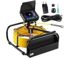Kanalizacijos kamera 30m, 4.3" ekranas, 6 LED, 16GB, vamzdžių, drenažo inspekcijai